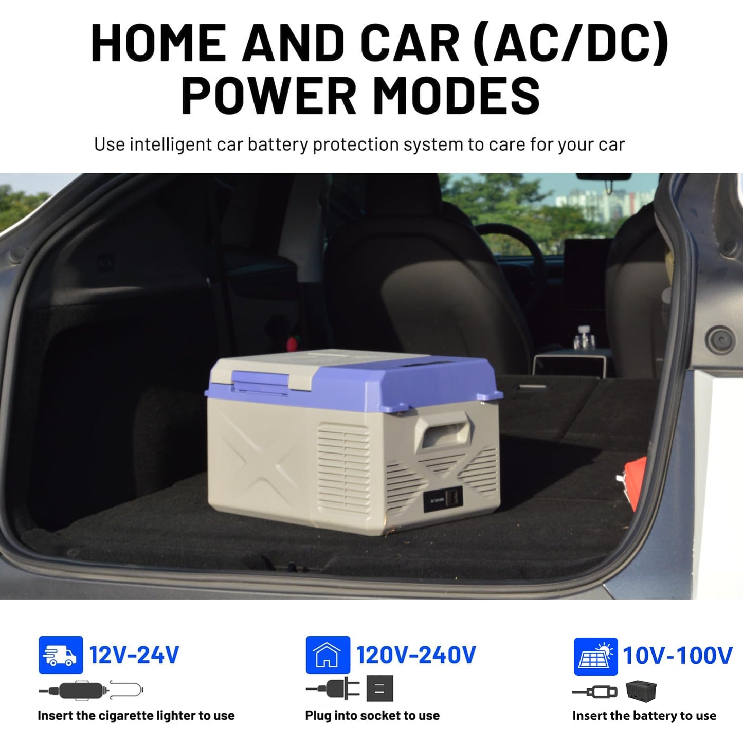 zcamp X9 12 Volt Refrigerator,Mini Portable Freezer,10 Quart Electric Cooler,12V Car Fridge APP Control,12/24V DC 100-240V AC for Ourdoor, Camping, Travel, Truck,RV, Boat -4℉~68℉