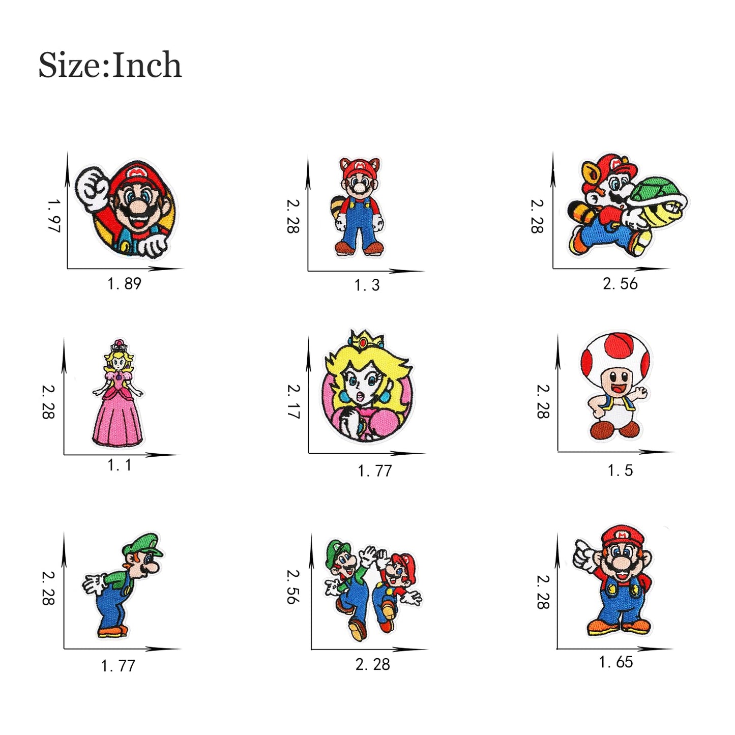 Iron on Patches,20 Pieces Embroidered Applique Patches,Sew On Iron on Patches Fabric Repair Patche Cute Cartoon Anime Patch for Kids Adult Clothes Jeans Jackets Hats Shoes Backpacks
