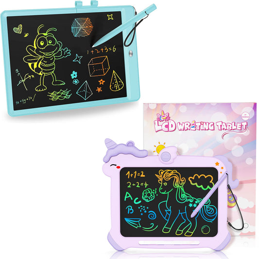 KOKODI Kid Toys LCD Writing Tablet, Colorful Toddler Drawing Pad Doodle Board Erasable, Educational Learning Toys Birthday Gifts for Girls Boys Age 3 4 5 6 7 8