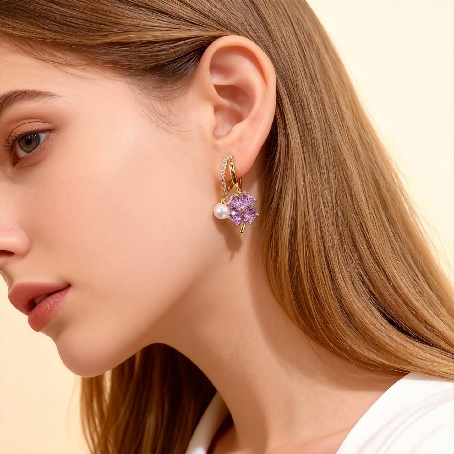 Lymphatic Earrings for Women Clip On Ear Cuff Non Piercing Spiral Lucky Cloud Four Leaf Flower Crystal Minimalist Fashion Jewelry Christmas Birthday New Year Gifts