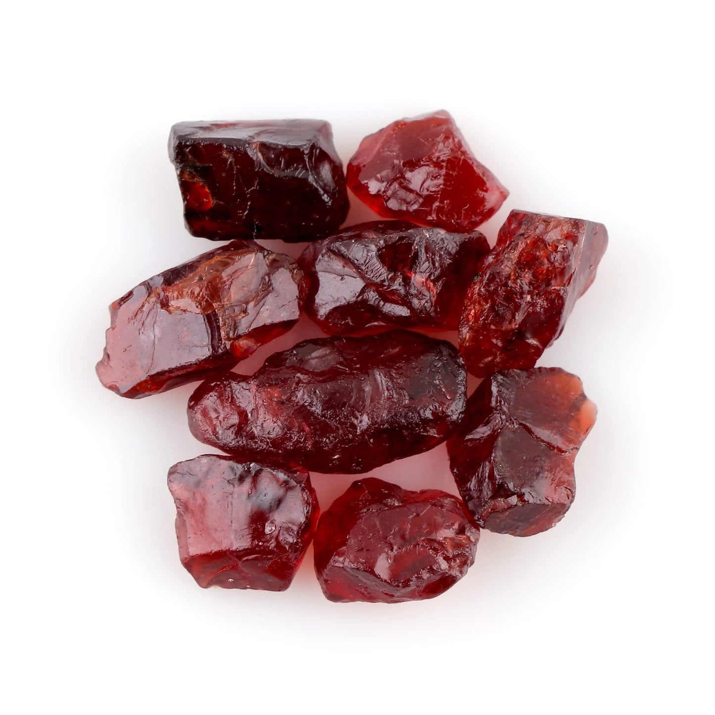 25 Carats Natural Red Garnet Raw Crystals, Rough Gemstones for Jewelry Making, Chakra Healing, Reiki Energy Stones, January Birthstone, DIY Craft