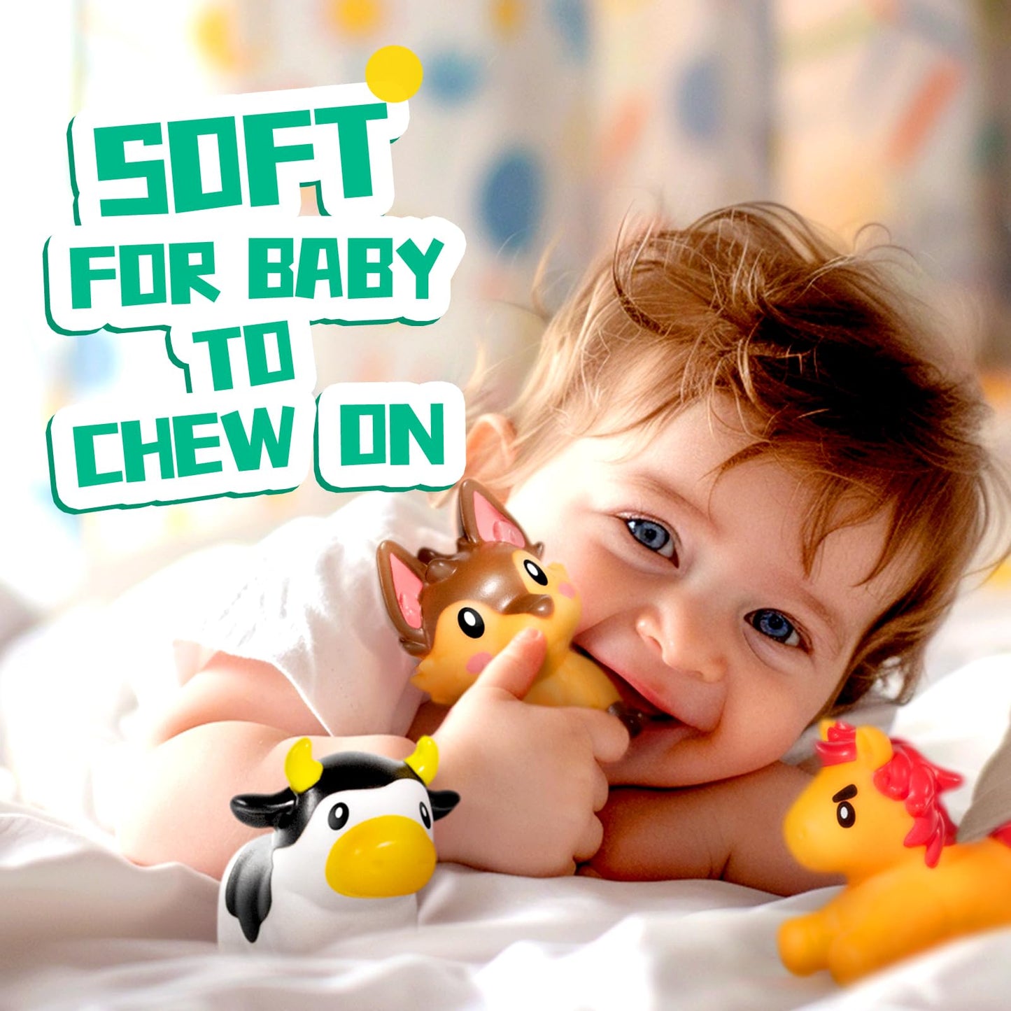 Hely Cancy Baby Bath Toys - No Hole Bath Toys for Kids, Bath Tub Shower Toys for Newborn Baby