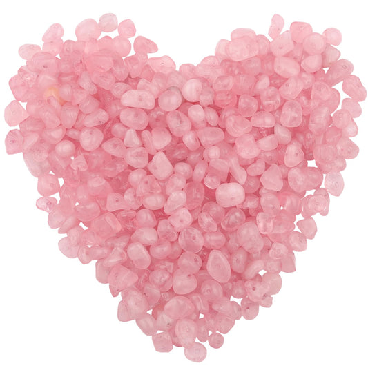 400pcs Natural Chip Stone Beads for Jewelry Making Rose Quartz 5-8mm Irregular Gemstones Healing Crystal Loose Rocks Bead Hole Drilled for Ring Earrings Necklace Bracelet Making DIY Art Crafts