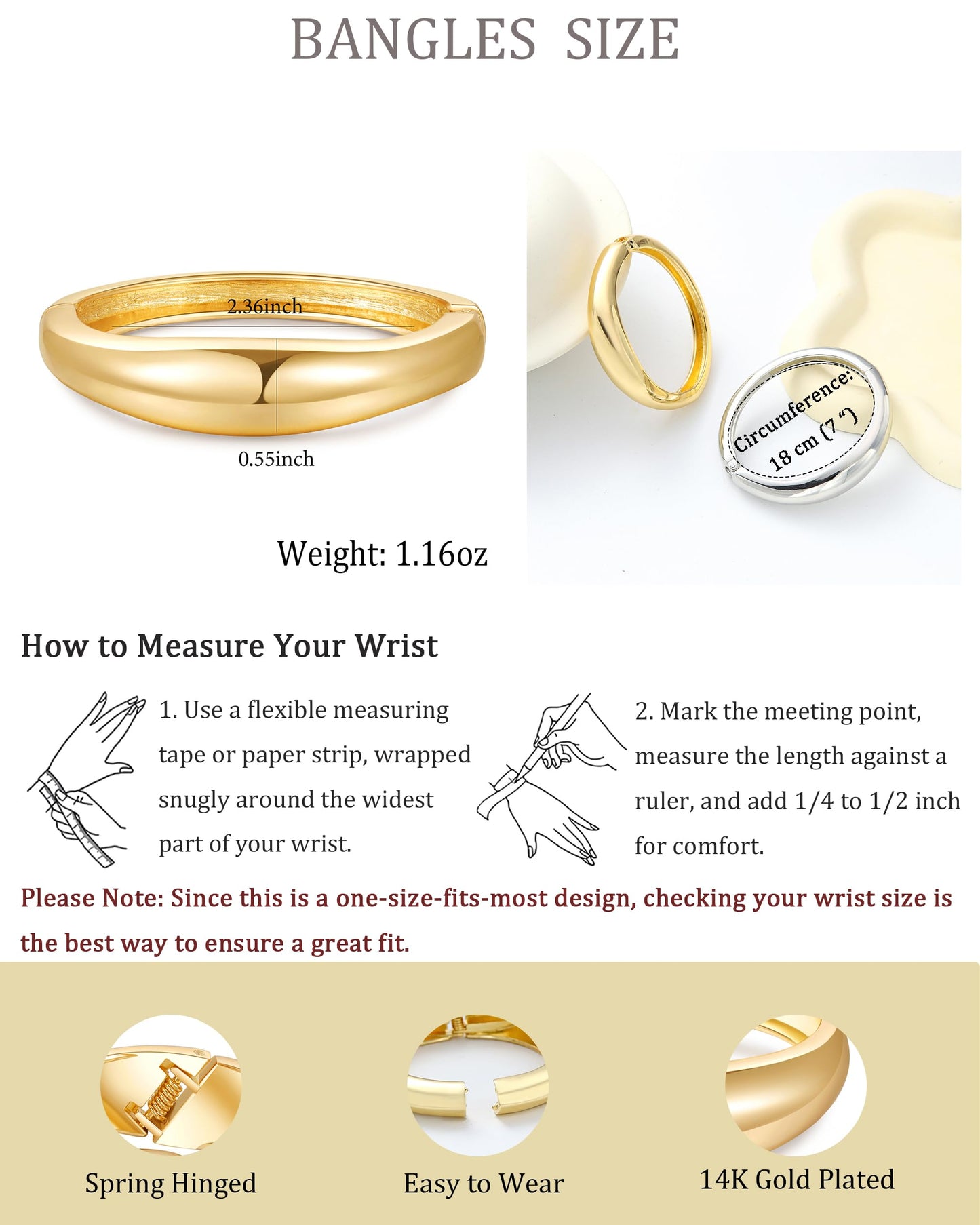 AYWFCBF Silver Bangles for Women, 2pcs Trendy Bracelet Stack Hinged Open Cuff Silver Bracelets for Women