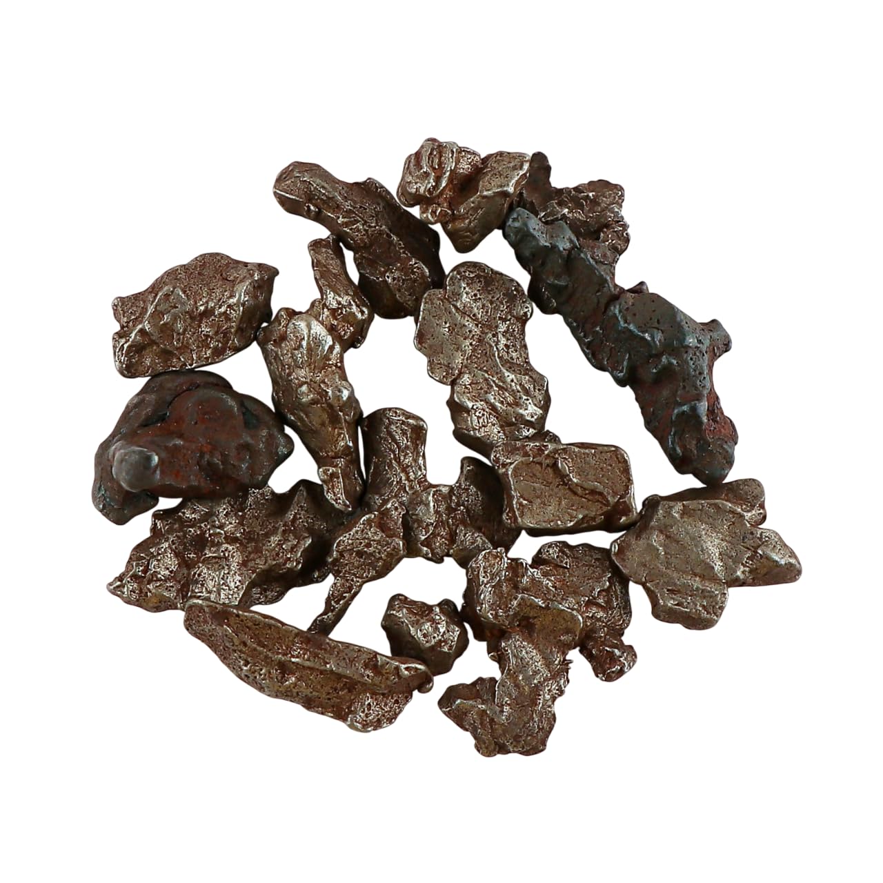 CRYSTALINES 5pcs, Genuine Raw Iron Meteorite Stones, Minerals Collection, Rare Specimen Rough Gemstones, Loose Wholesale Stones, DIY Jewelry Making, Astronomy Gifts for Space Fans