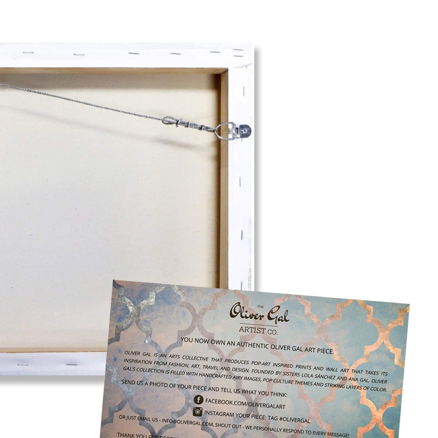 The Oliver Gal Artist Co. Typography and Quotes Wall Art Canvas Prints 'Building Her Empire' Empowered Women Quotes and Sayings