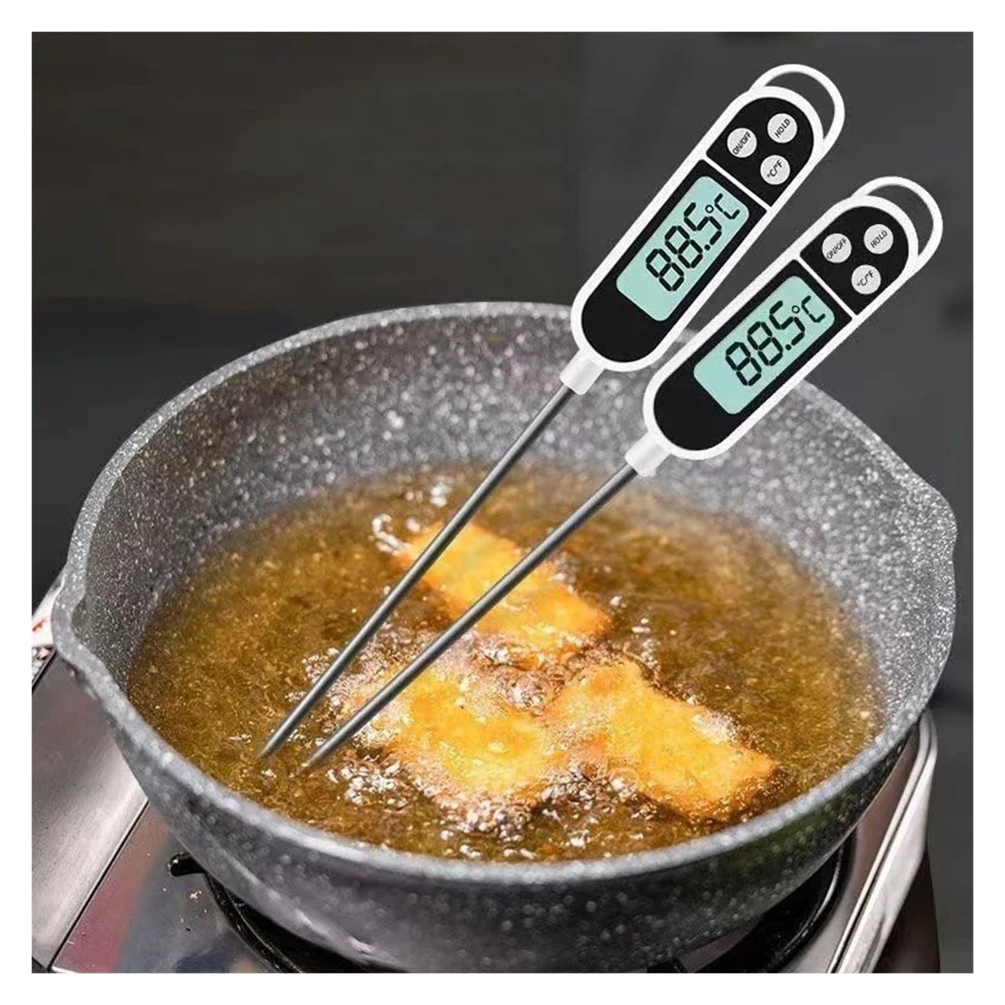 Type Food Thermometer Kitchen Digital Thermometer Meat Milk Cooking Food BBQ TP300 Electronic Temperature Gauge Tool