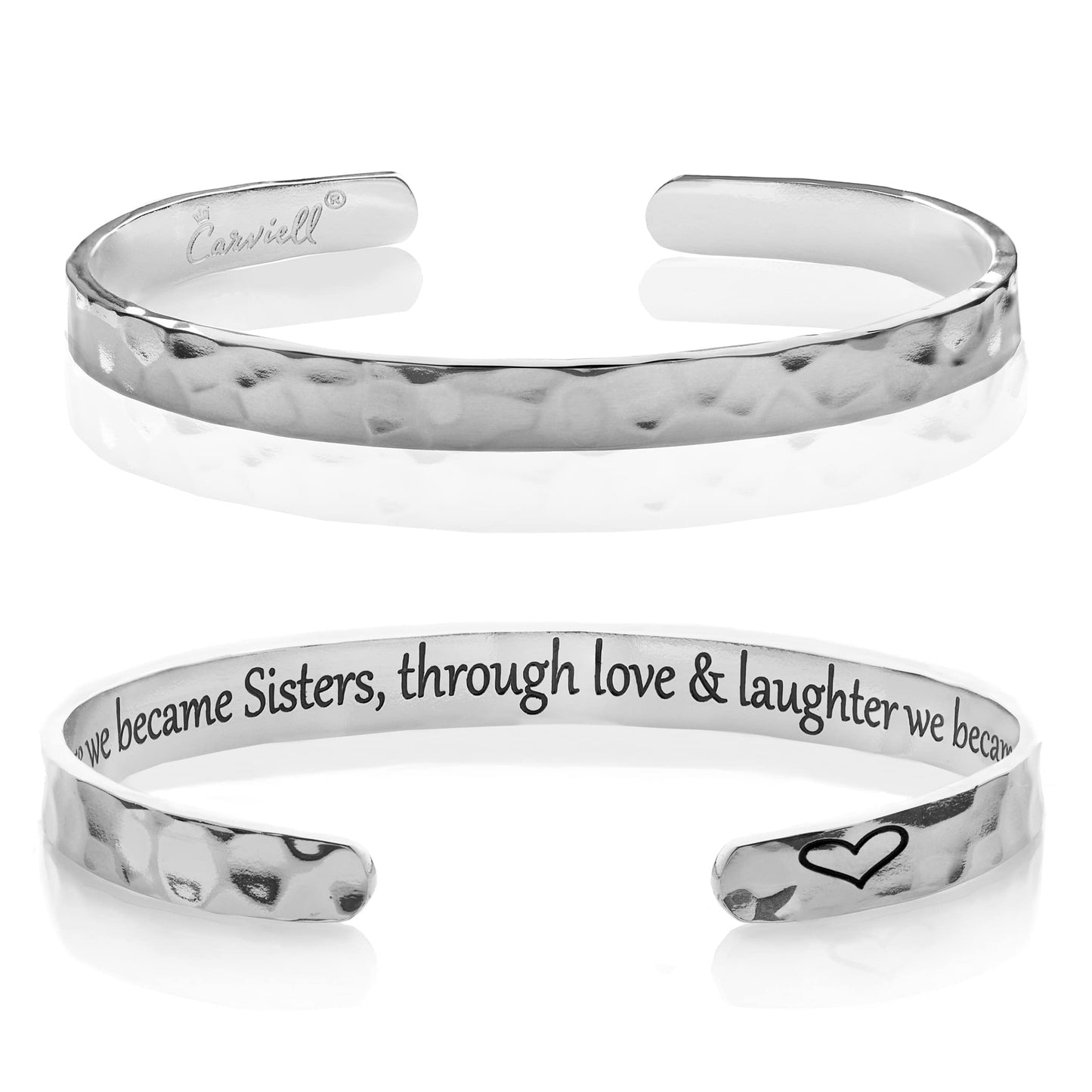 Carviell Sister in Law Bracelet, Wedding Gift from Bride, Sisters by Marriage Friends by Choice, Birthday, Christmas, Bridal Shower Jewelry