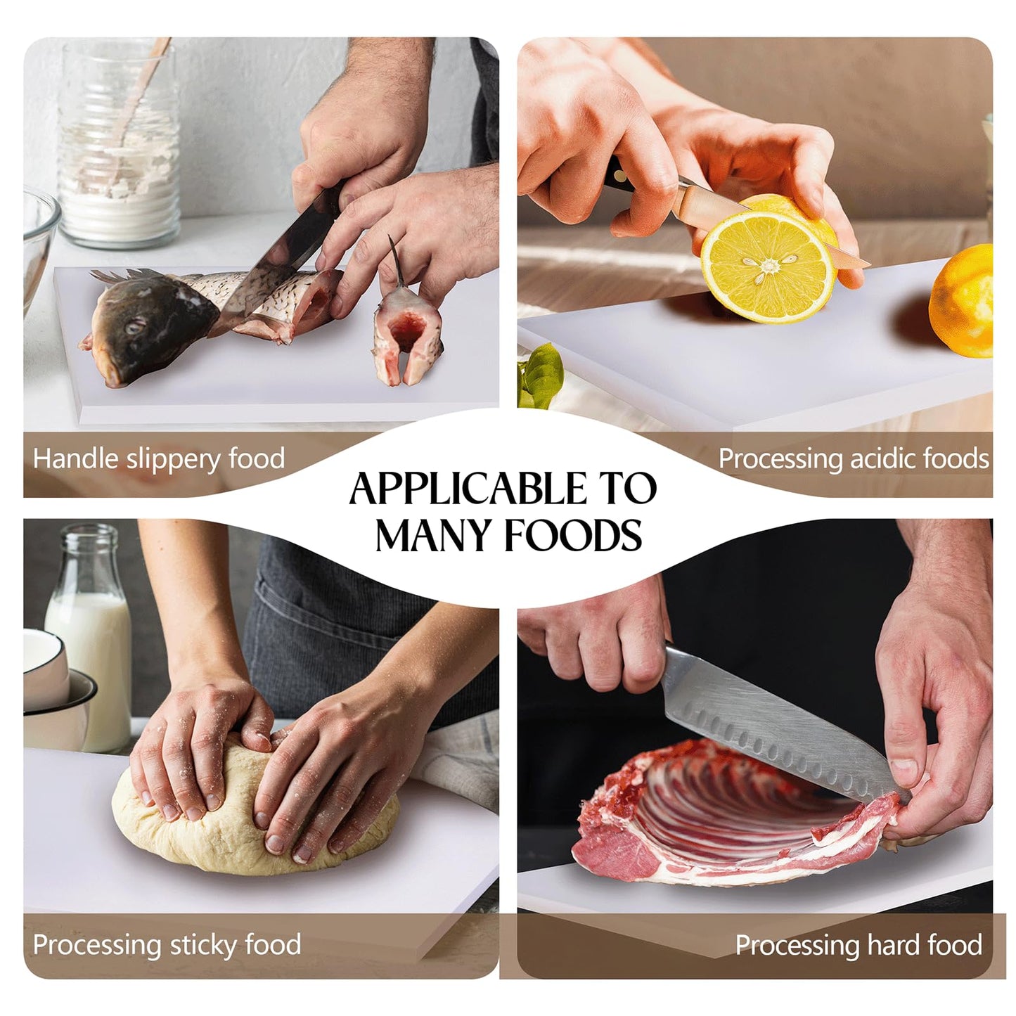 Commercial Cutting Board 810866, Plastic Poly Kitchen Board Dishwasher Safe, Compatible Replacement for 810866, Heavy Duty Food Prep Surface for Restaurant Use (72 x 11.75 x 0.75 inch)