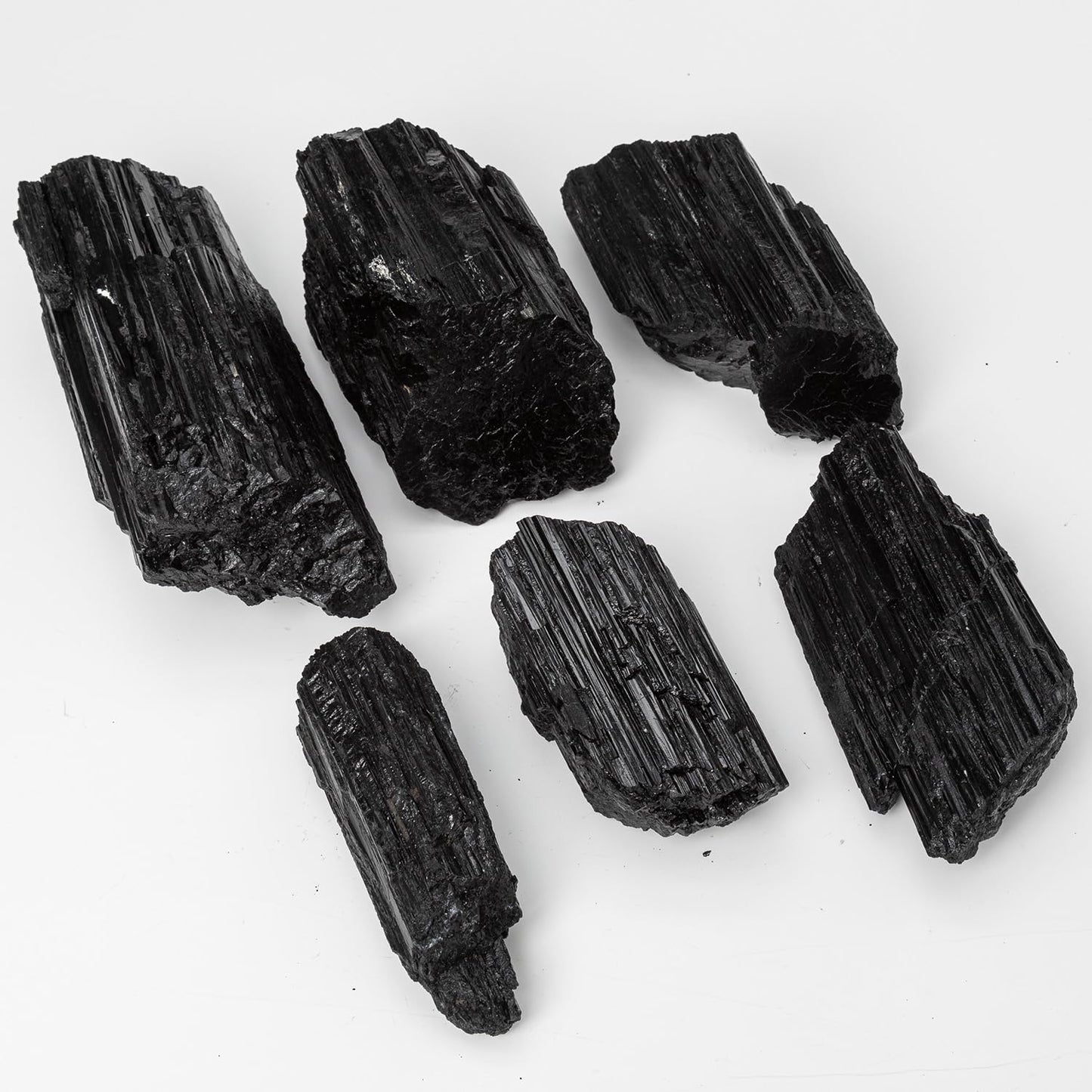 SMOHEAL Large Raw Black Tourmaline Crystal Natural Rough Stone Healing Crystals for Meditation Reiki Energy Decoration 1.5-2lbs