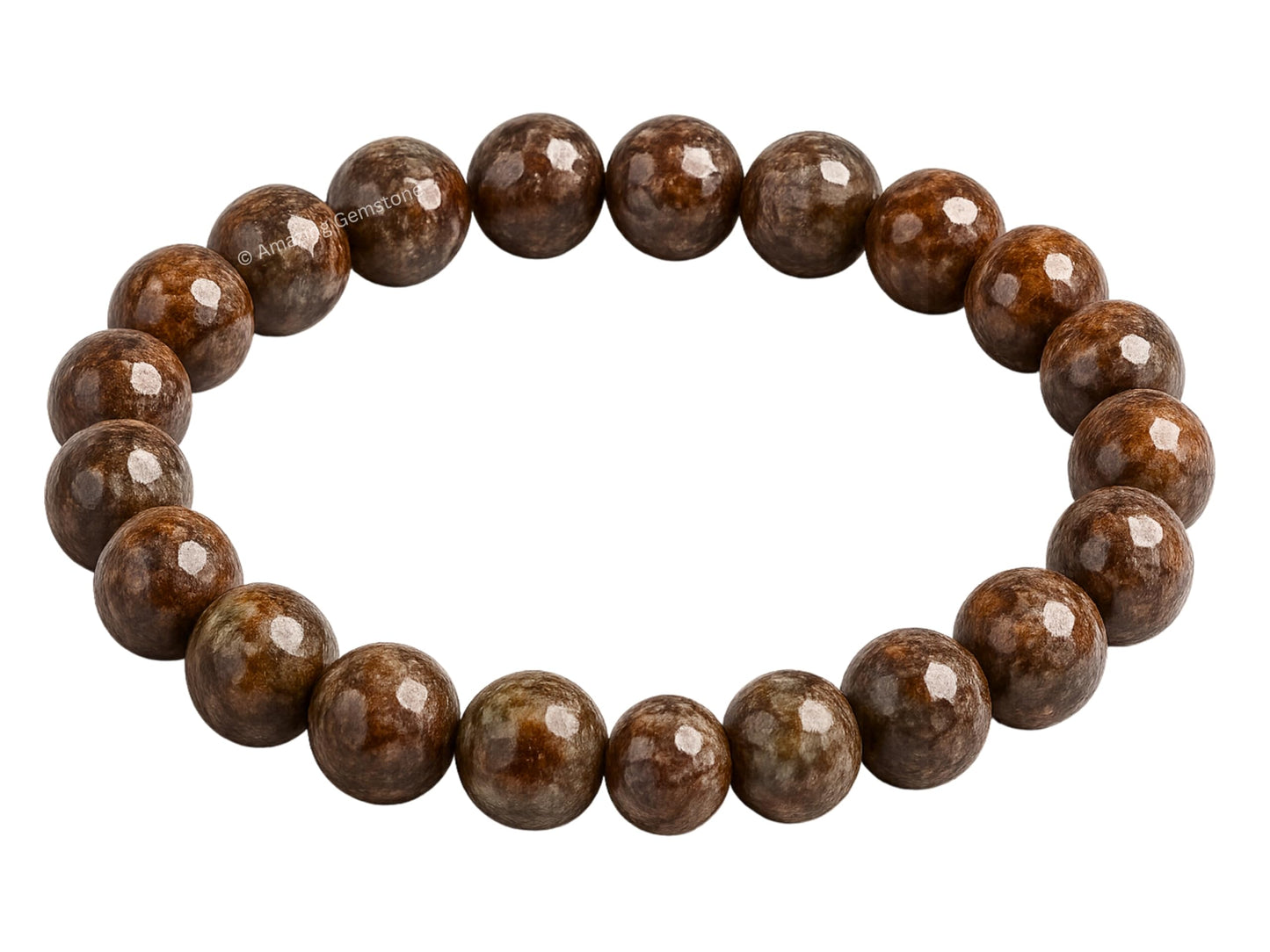 Amazing Gemstone Brown Snowflake Obsidian Bracelet for Women - Chakra Mens Bracelet Protection Crystals and Healing Stones - Blessing Bracelet Spiritual Meditation Gift Christmas Stocking