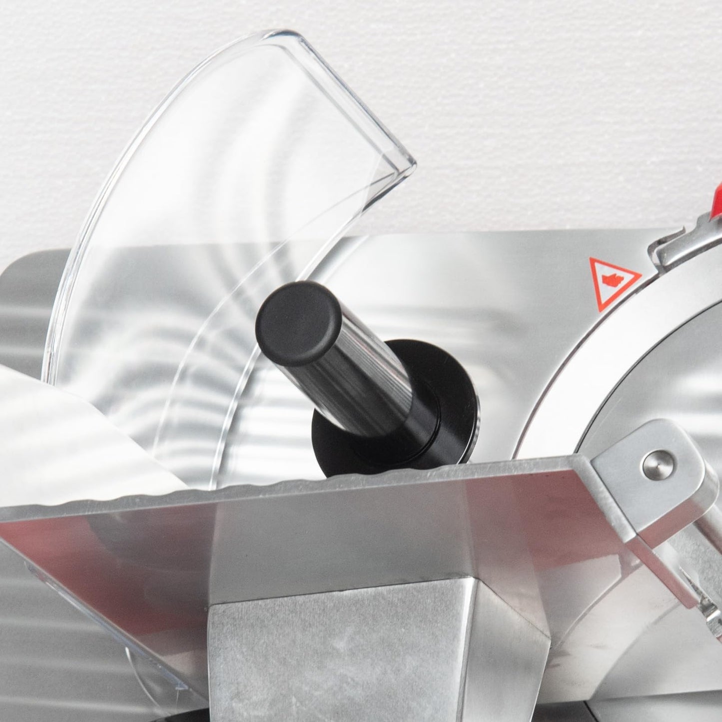Electric Meat Slicer 10-Inch in Red with Stainless Steel Blade, Frozen Meat/Deli/Cheese/Food Slicer Low Noises Commercial and Home Use 180W Zica HBS-250B [ ETL, NSF Certified ]