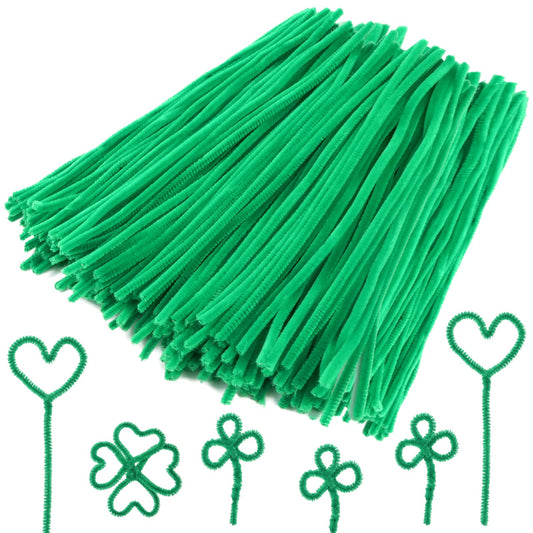 Caydo 200 PCS Thick Pipe Cleaners Craft Supplies 20 Colors Chenille Stems for Art and Craft Projects Creative DIY Decorations (12inch x 6mm)