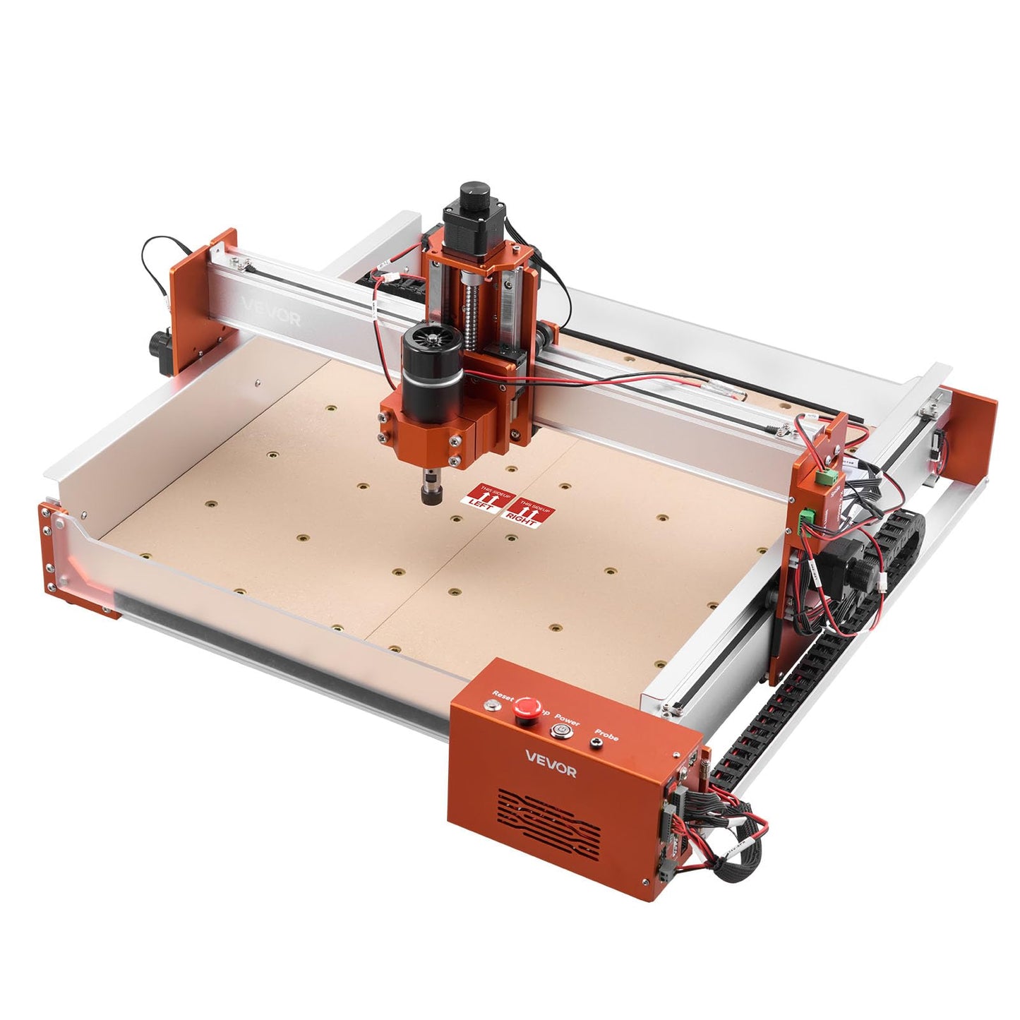 VEVOR CNC Router Machine, 100W Spindle, 3-Axis Wood Engraving Milling Machine, with 15.75 x 15.75 x 3.74 in Working Area, Linear Rail, Aluminum Alloy Structure, for Wood Acrylic Carving Cutting