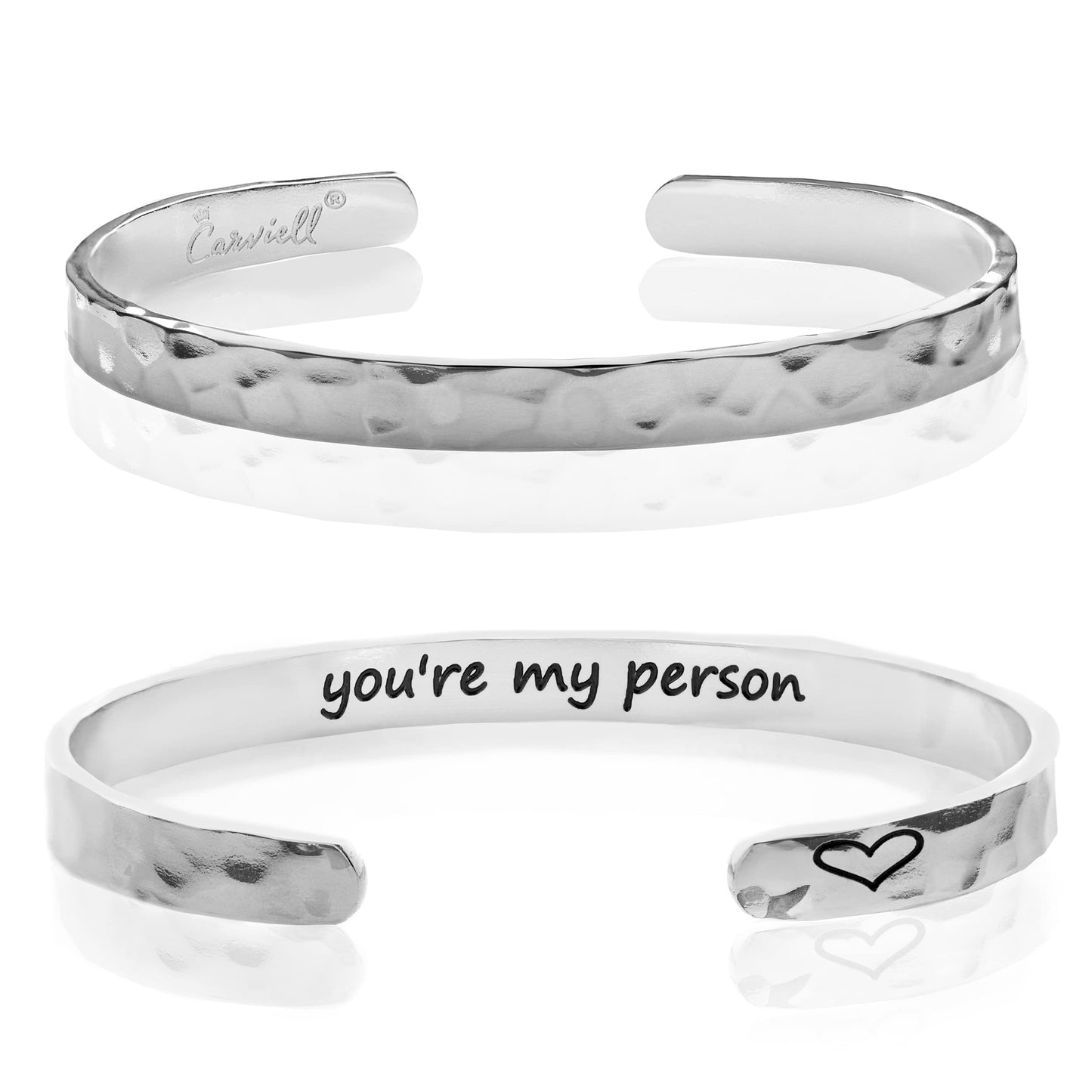 Carviell You Are My Person Bracelet, Gifts for your Sister Gifts for Best Friend, Sis, Besties, Cousin, BFF, Present for Girlfriend, Wife, Youre Friend Personalized Cuff Bracelet
