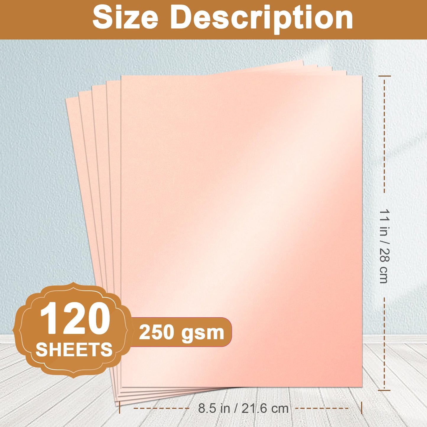 Silunkia 120 Sheets Candy Pink Shimmer Cardstock 8.5 x 11 Craft Paper, 250gsm/92lb Heavyweight Paper Card Stock for DIY Cards Making, Birthday Decorations, Invitations, Thank You Cards