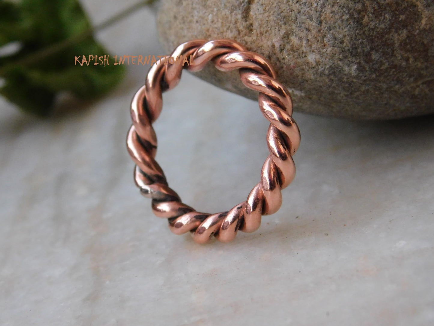 Generic Pure copper tensor rings twisted, Simple ring, Tensor Rings Twist Ring Jewelry, Solid Copper Twisted ring for Men and Women, Jewelry for Unisex, (8.5)