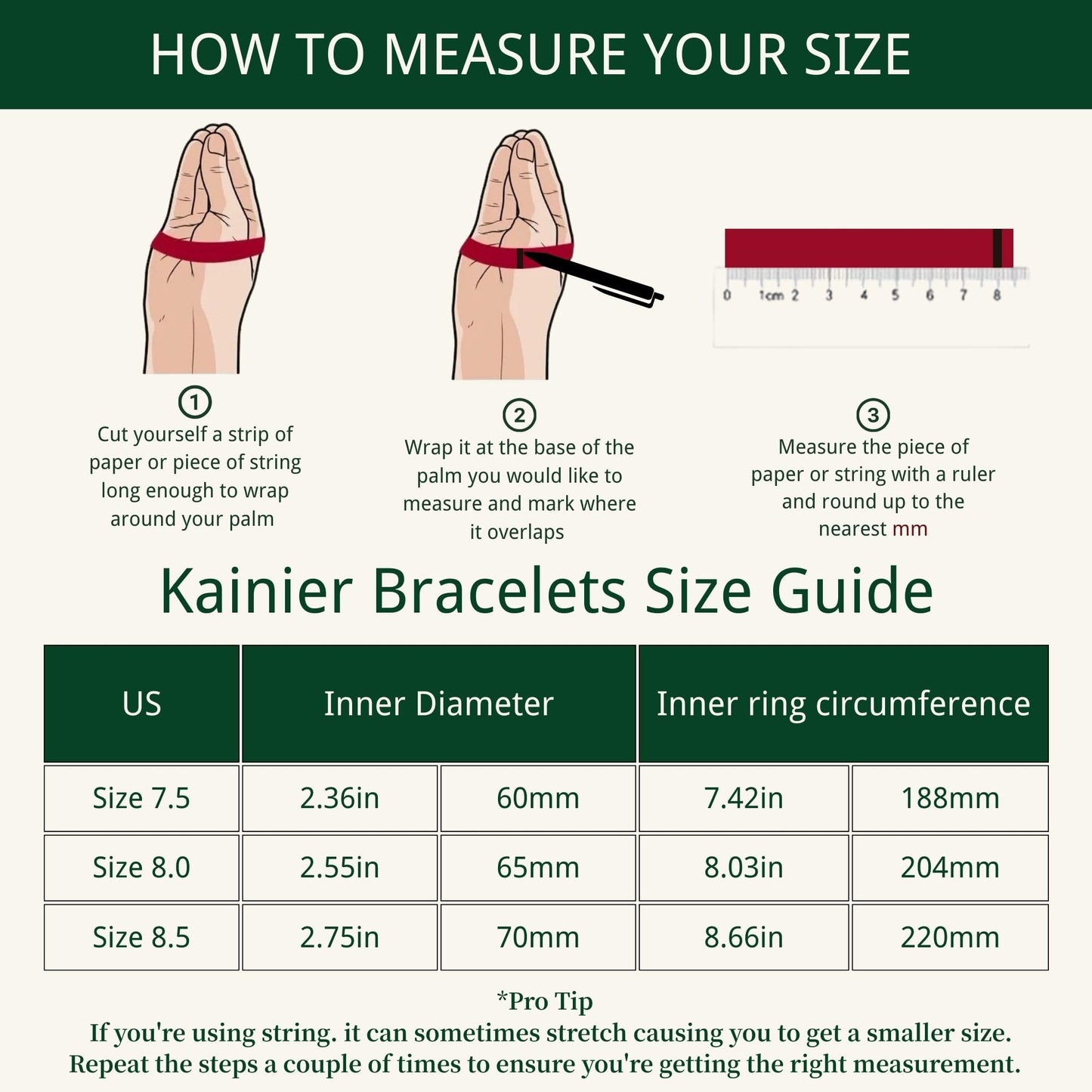 Kainier 3mm Bangle Bracelet Stainless Steel Glossy Stackable Thin Round Bangle Bracelet for Women Solid Plain Polished Bracelet Best Gifts for Love (Steel, 65)