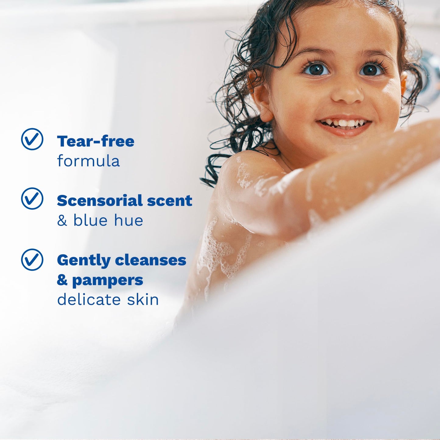 Mustela Baby Multi-Sensory Bubble Bath with Natural Avocado – Biodegradable Formula & Tear Free - from Birth on - 6.76 oz.