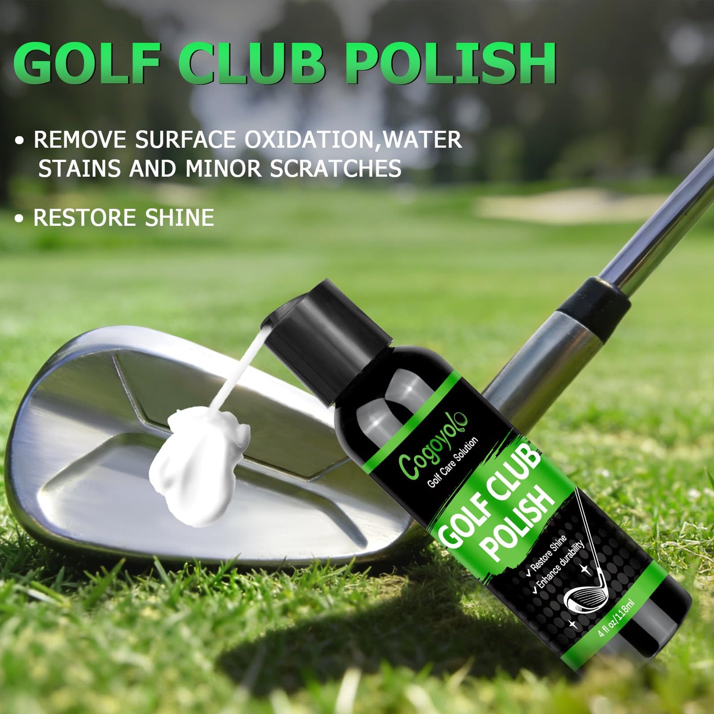 cogoyolo Pro Golf Club Care Kit with Golf Club Cleaner,Polish,Brush,Grip Cleaner,Golf Club Cleaning Kit Golf Accessories for Men, Golf Gifts for Golfers