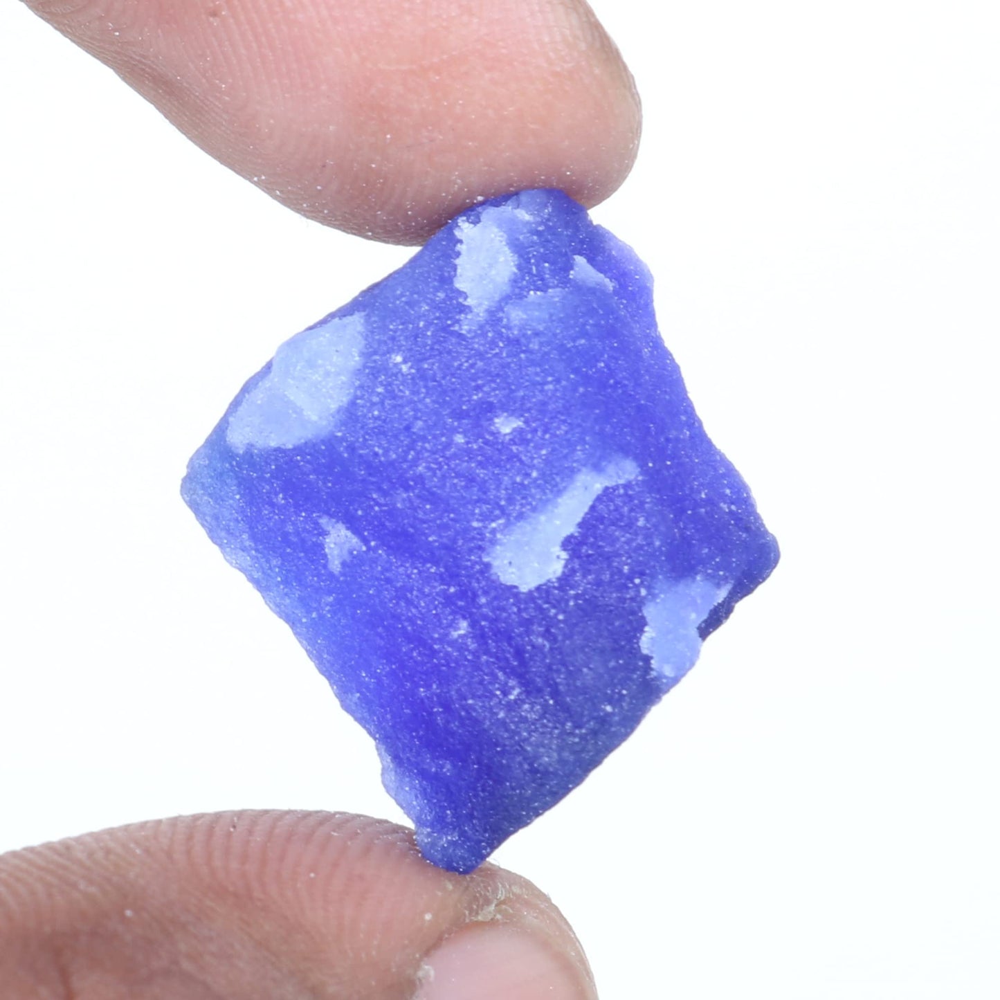 REAL-GEMS EGL Certified Natural Blue Sapphire 18 Ct. Raw Rough Loose Gemstone For Lapidary Or Jewelry Cabbing AXA-197