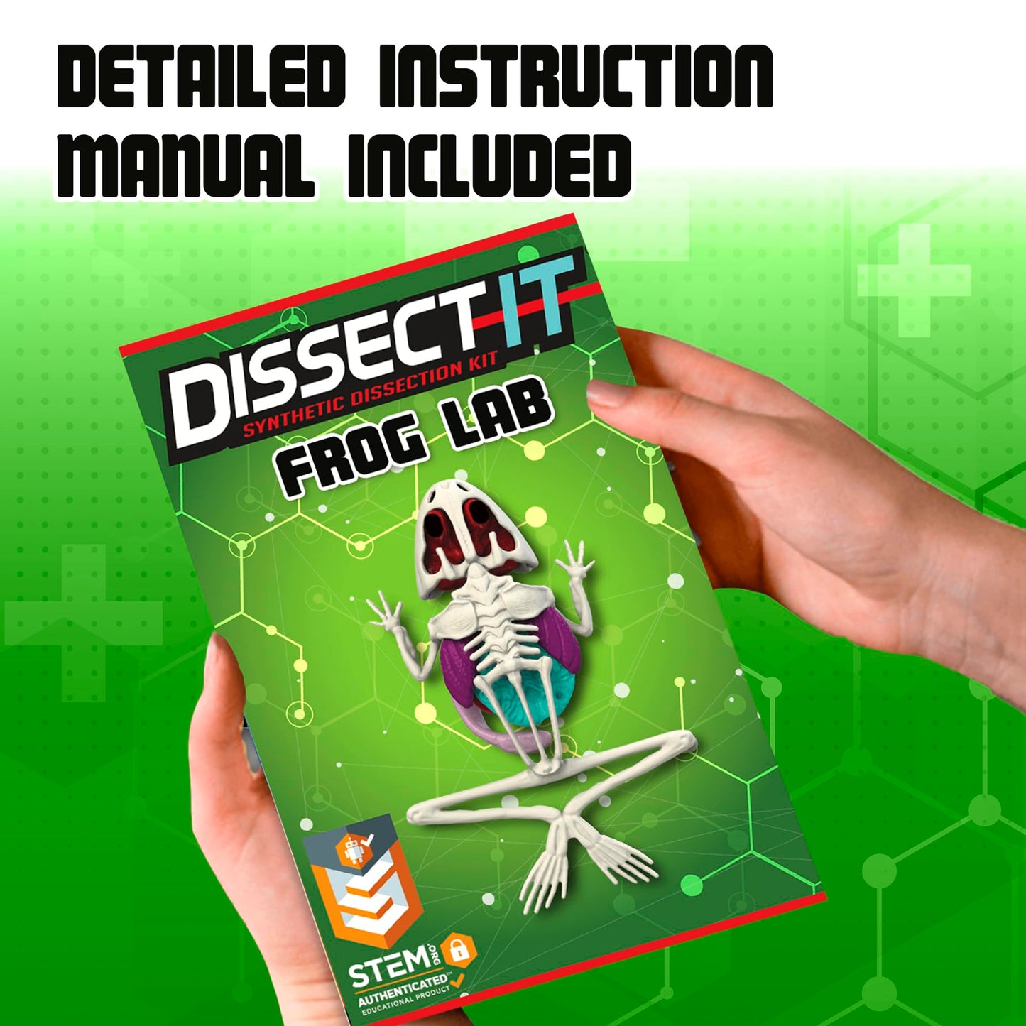 Top Secret Toys Dissect It Kit for Kids, Synthetic Dissection Kids Science Kit to Learn Animal Anatomy, Biology, STEM Frog Toys, Ages 6 and Above