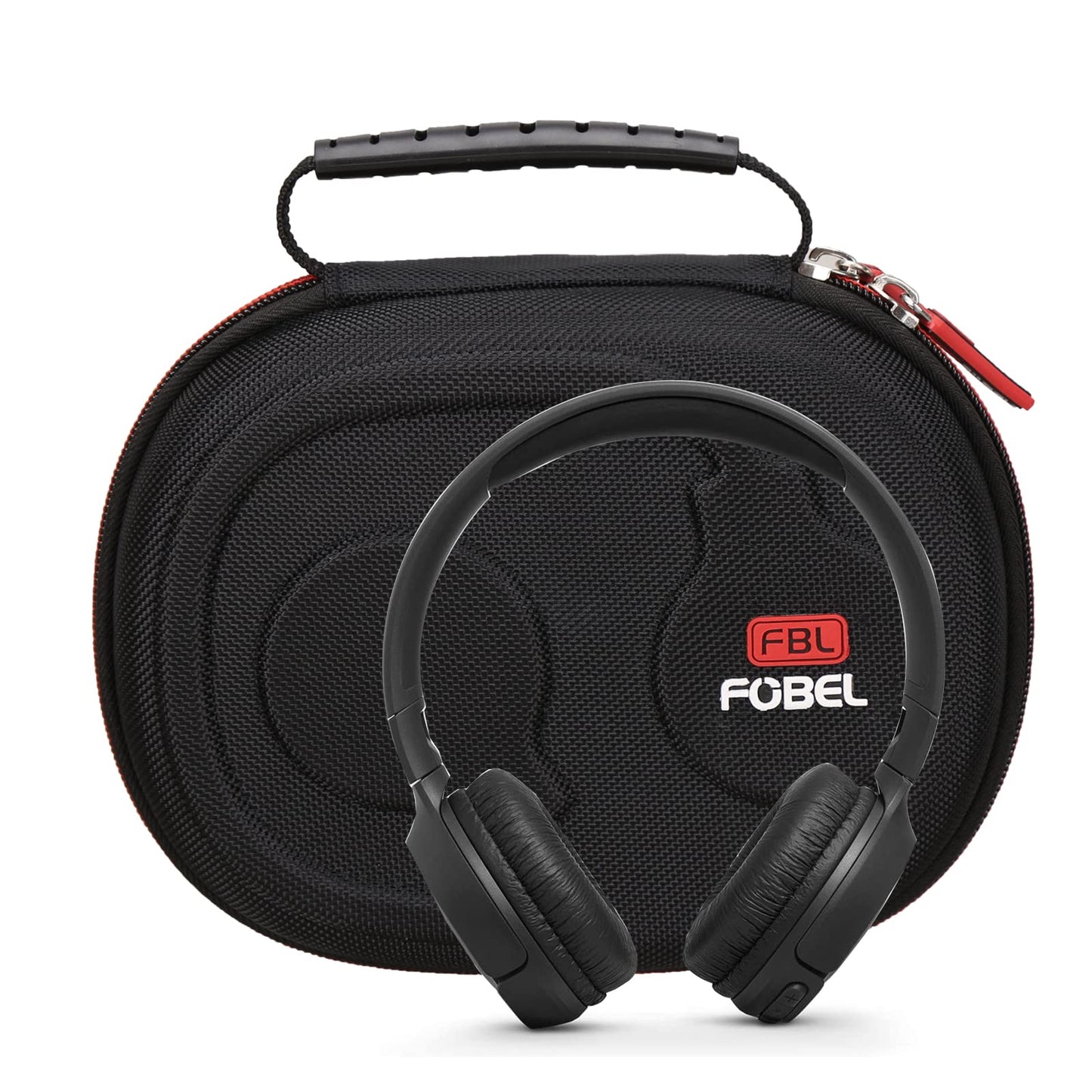 FBLFOBELI Headphone Cases EVA Hard Storage Case for JBL TUNE 500BT/510BT/T450BT/710BT/JBL Live 650 BT NC On-Ear Wireless Bluetooth Headphone, Travel Protective Bag (Black)