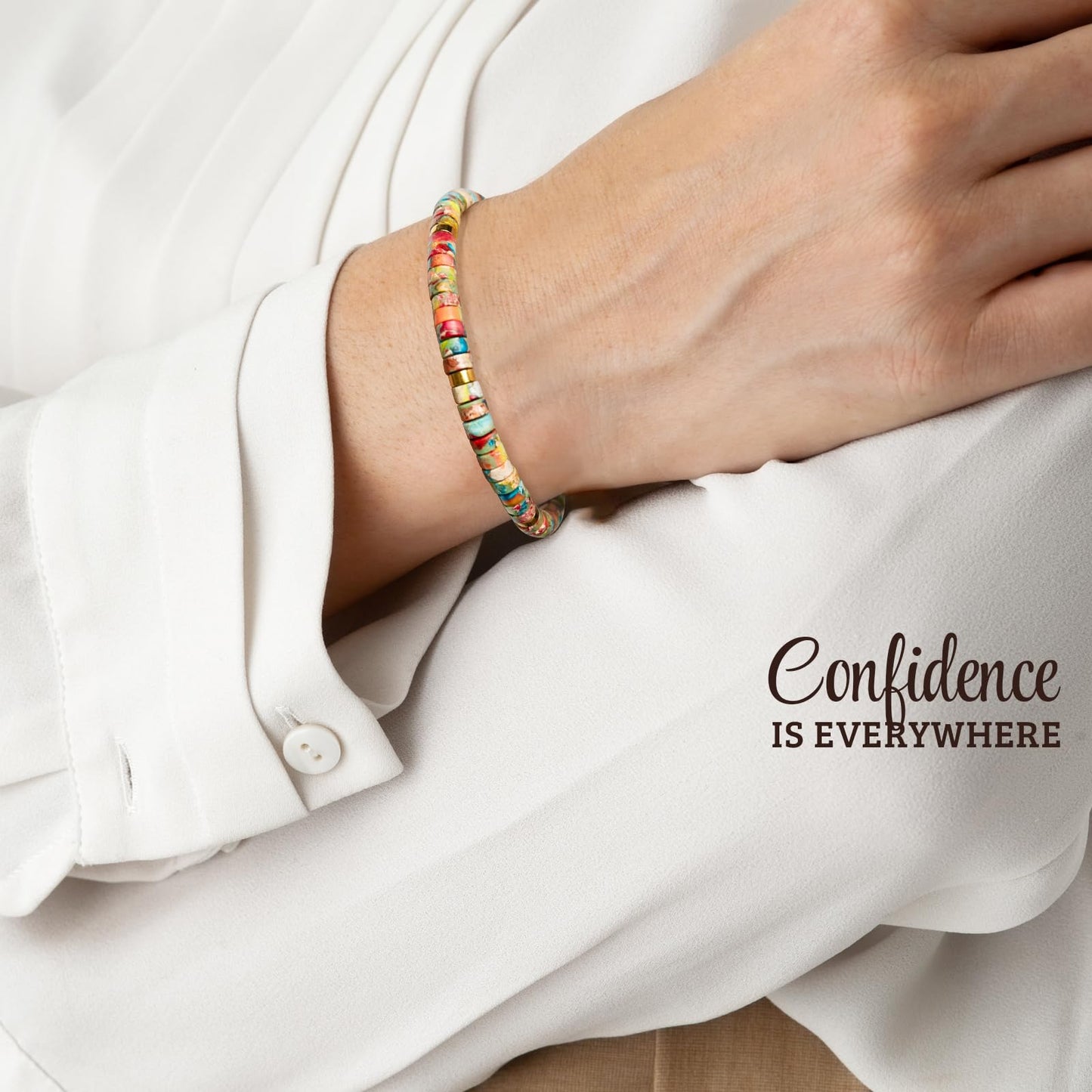 ZOKCC Cheer Up Gifts Bracelets for Women Healing Natural Stone Bracelets - Get Well Soon Inspirational Gifts for Women Friends Sister Friendship Bestie Coworker (D- BIG HUG- KING STONE)