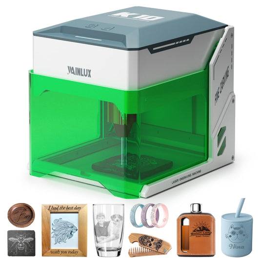 WAINLUXPRO K10 5000mW Laser Engraver Machine, Mini Laser Engraving Machine for Wood Leather Silicone Paper Glass Acrylic Cloth, Grabadora Láser, Engraver Laser Class1
