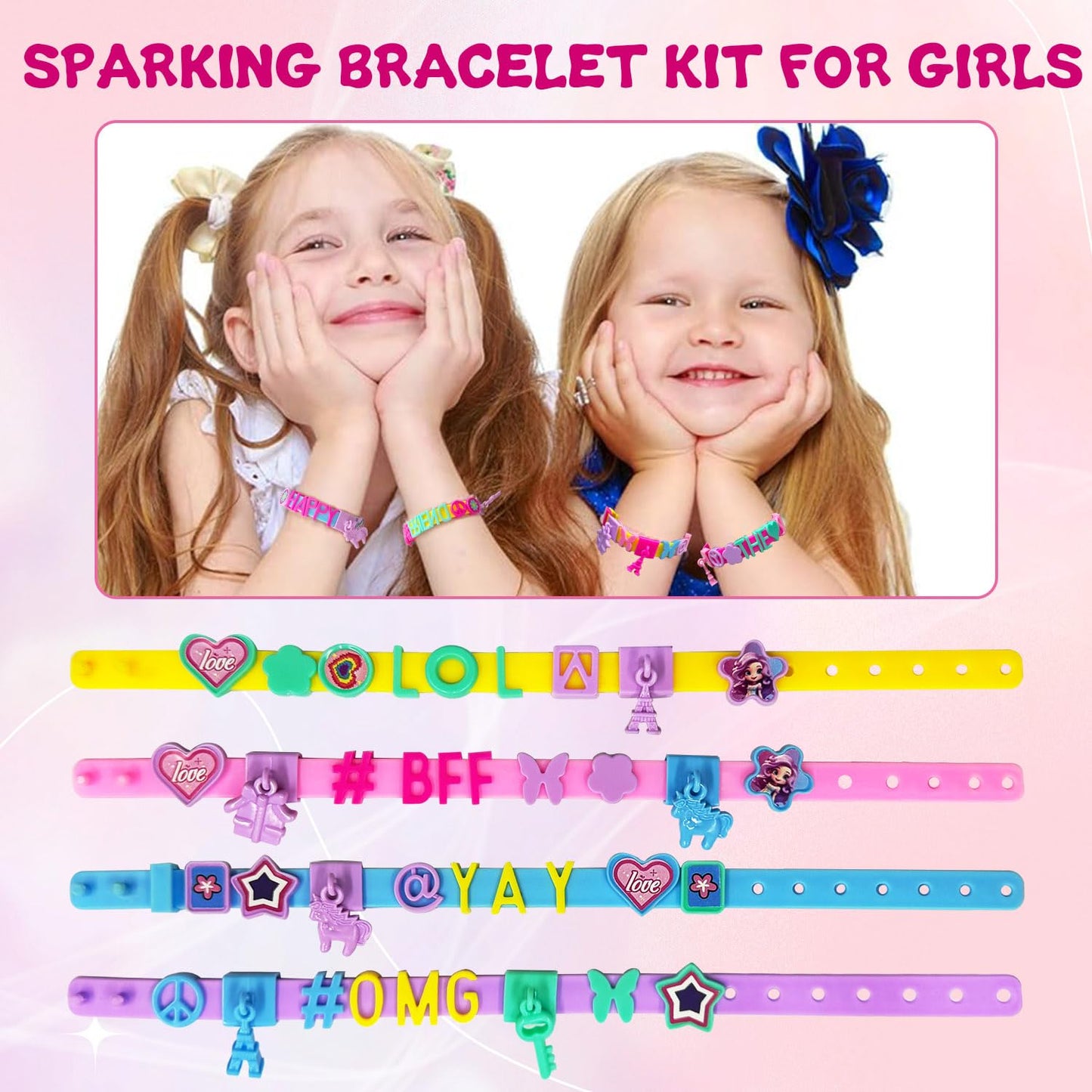 Dupamind Friendship Bracelet Making Kit for Girls, Birthday Gifts Art & Craft Kits for Kids, DIY Jewelry Making Kit, Girls Present for Ages 5-12, Toys for Age 5, 6, 7, 8, 9, 10, 11, 12 Years Old