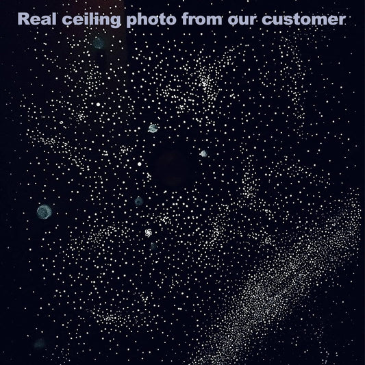 Glow in The Dark Stars Decals Decor for Ceiling 633 Pcs Realistic 3D Stickers Starry Sky Shining Decoration Perfect for Kids Bedroom Bedding Room Gifts