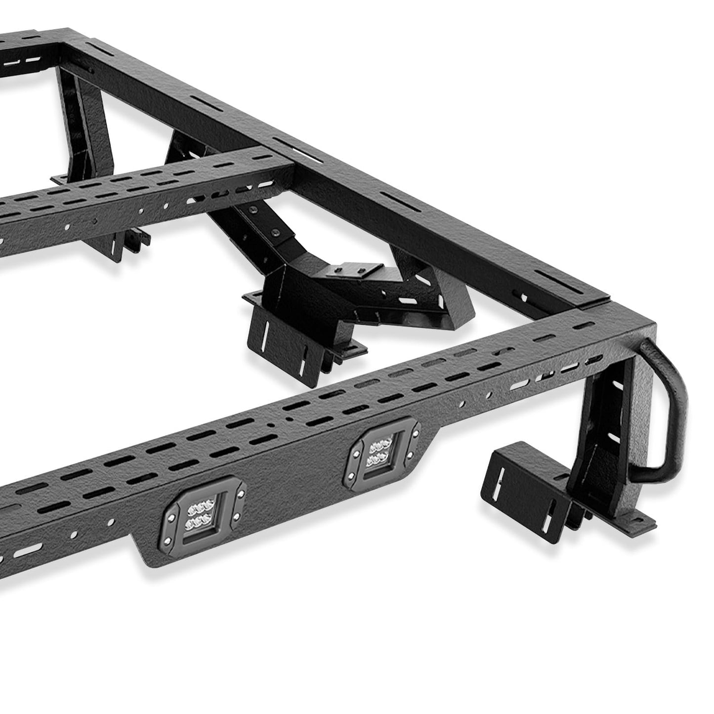 Bed Racks Truck Cargo Carrier with 2 LED Lights Compatible with Ford F150/ Toyota Tacoma/Jeep Gladiator JT/Nissan Frontier/Chevy Colorado/GMC Canyon/Ranger