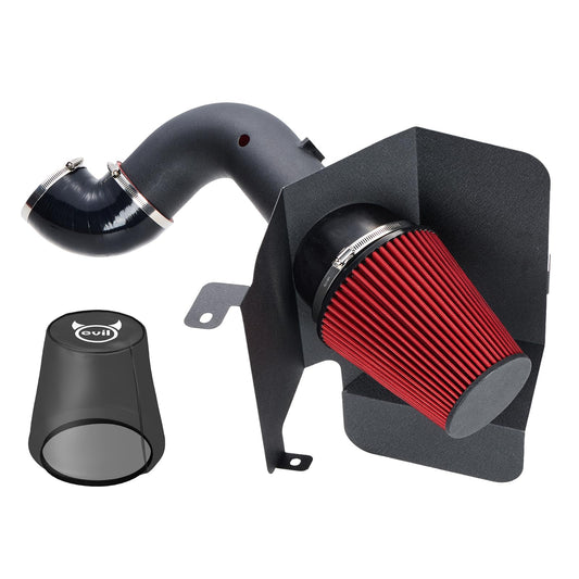 EVIL ENERGY Cold Air Intake Compatible for 2003-2007 Dodge Ram 2500 3500 5.9L L6 Diesel, Increases Horsepower, Towing Performance & Acceleration, Includes Heat Shield & Pre-Filter, Black