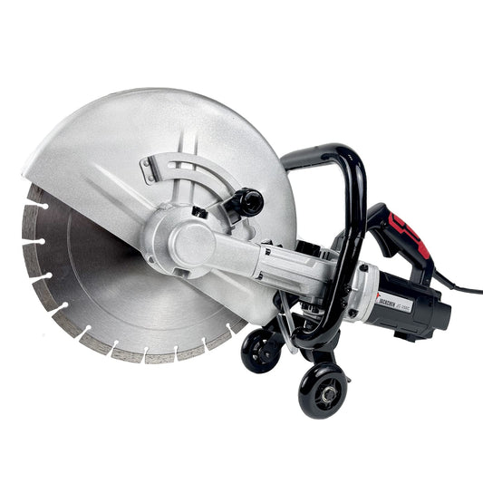JACKCHEN 14 Inches Concrete Saw Electric Powered 3000W Cut-Off Saw, 110V 4.8" Cut Depth and Electric Grinder With Diamond Blade