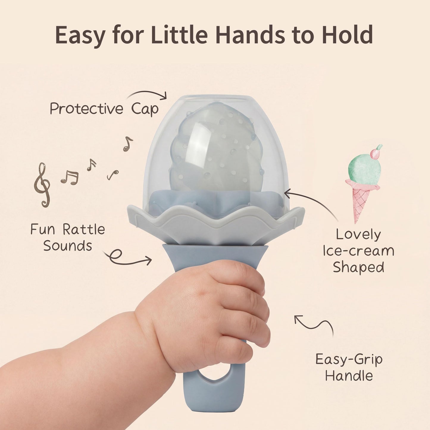 Moonkie Baby Fruit Feeder with Freezer Tray, BPA Free Silicone Food Feeder for Infant Self Feeding, Breastmilk Popsicle Molds, Mesh Feeder with Two Pouches, Baby Shower Gifts 4 Months+, 2 Pack
