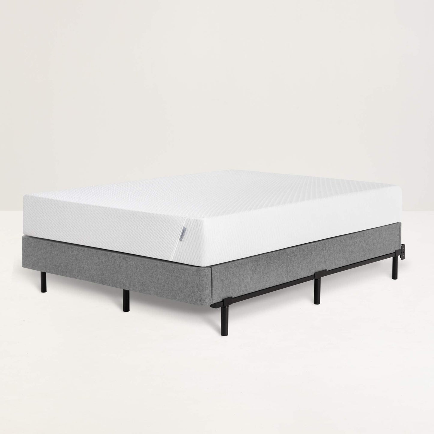 Tuft & Needle Metal Base Bed Frame for Queen Mattresses; Simple Tool-Less Assembly Durable Powder-Coated Black Steel; 5-Year Limited Warranty; GREENGUARD Gold Certified