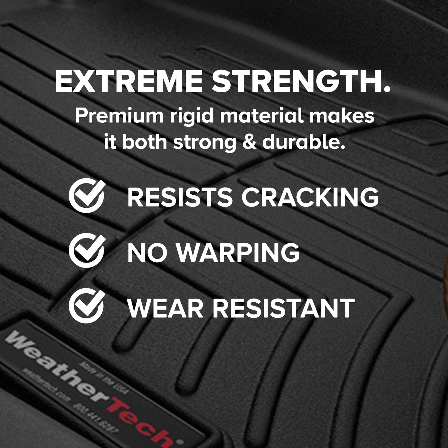 WeatherTech Custom Fit FloorLiners for Chevrolet Traverse, Traverse Limited, Full Set (441228-1-2), Black