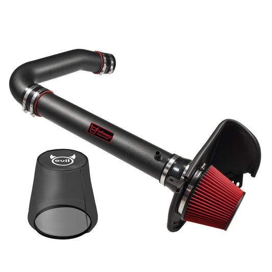 EVIL ENERGY Cold Air Intake Compatible for 2011-2023 Chrysler 300/300C, for 2011-2023 Doge Challenger/Charger 3.6L, Increases Horsepower, Towing Power, Includes Heat Shield & Pre-Filter, Black
