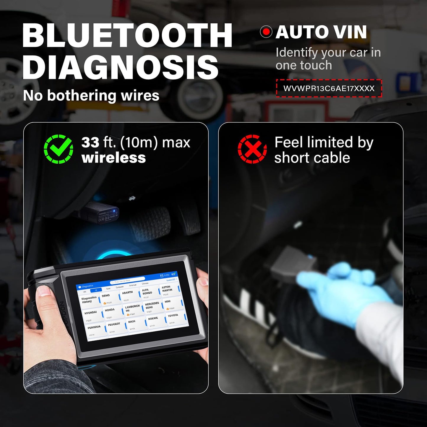 TOPDON AD800BT 2 OBD2 Scanner, 2026 Bidirectional Scan Tool, Function as AD900 Lite AD Pro, All System Automotive Diagnostic Scanner, Active Test, 28+ Reset Service, FCA Autoauth, 2 Years Free Update