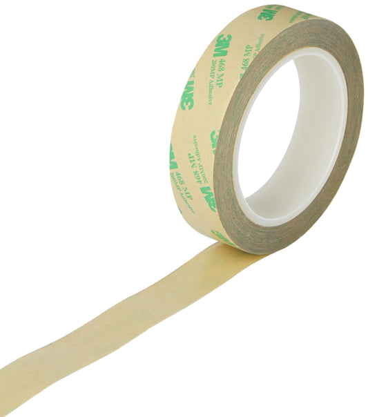 3M 468MP Adhesive Transfer Tape, 1" Width x 20yd Length (1 roll)
