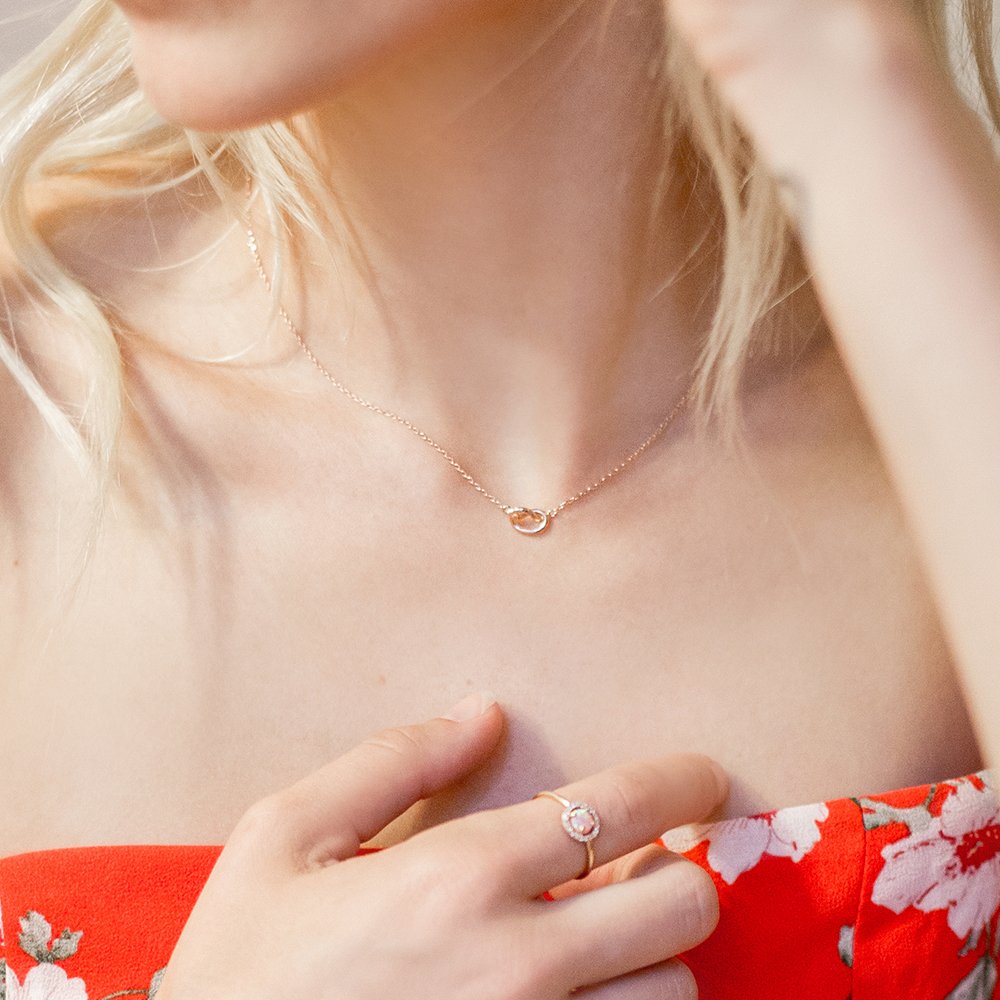 PAVOI Rhodium Plated Infinity Pendant Necklace | Bridesmaids Cute Necklaces for Women