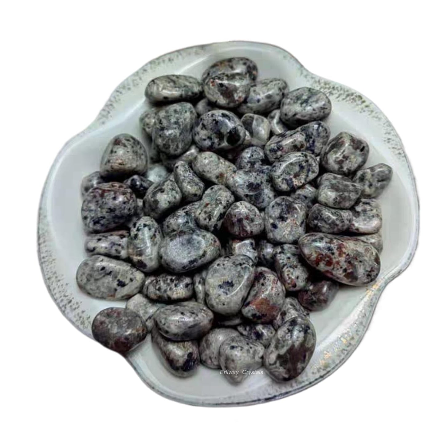 Erliway 100g Natural Flame Yooperlite Stone Crystal Chips, 7-9mm Tumbled Chips Crushed Crystal Stone, Polished Crystal Chip for Fish Tank, Healing Tumbled Chip for Reiki Jewelry Making Home Décor