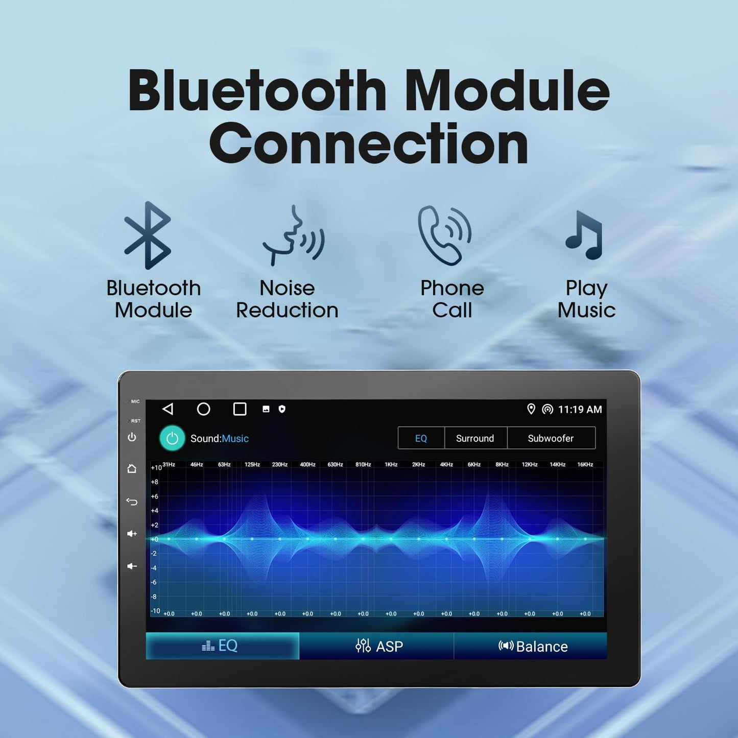 Haudio 10.1 inch Single Din Car Stereo, Rotatable Touch Screen Radio with Wireless Apple CarPlay & Android Auto, Backup Camera, Mirror Link, SWC, GPS, Voice Control, Bluetooth, WiFi