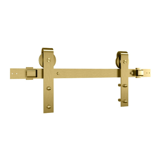 National Hardware N700-006 Designer Interior Barn Door Kit, Brushed Gold, 72"