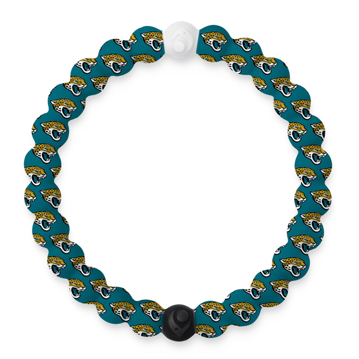 Lokai Silicone Beaded Bracelet for Men & Women, NFL Football Collection - Jacksonville Jaguars, Medium - Silicone Jewelry Fashion Bracelet Slides-On for Comfortable Fit