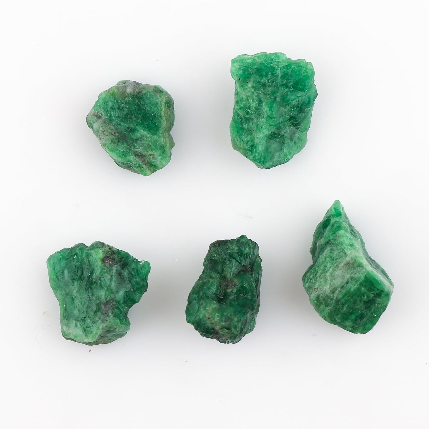 CRYSTALIS 5pcs Natural Big Tsavorite Garnet Loose Gemstone Wholesale Bulk Rough Jewelry Making Supply, Chakra & Healing Raw Stones, Wire Wrapping, DIY, Gem Collection [10-15mm]