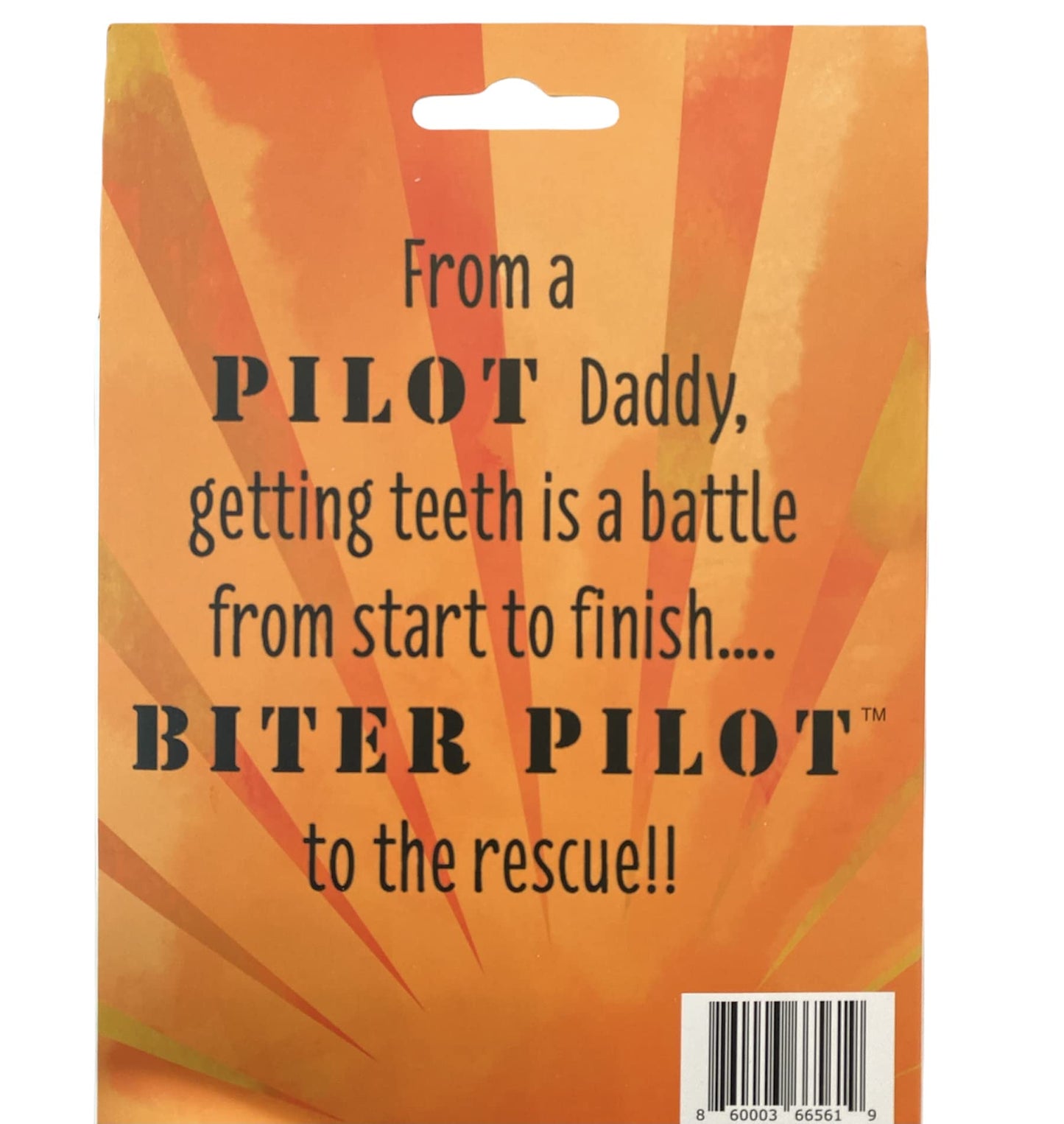 Baby Teething Toy – Natural Rubber Teether for Infants (3+ Months), BPA-Free, Non-Toxic | Airplane Teether Gift for Aviation Families.