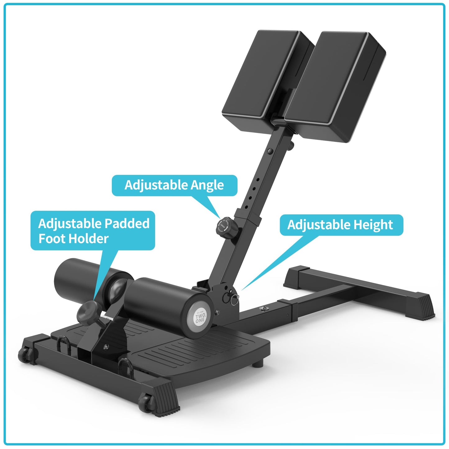 leikefitness Sissy Squat Machine, Deluxe Multi-Function Deep Sissy Squat Bench Workout Station, Leg Exercise Machine for Home Gym (Black-8300)