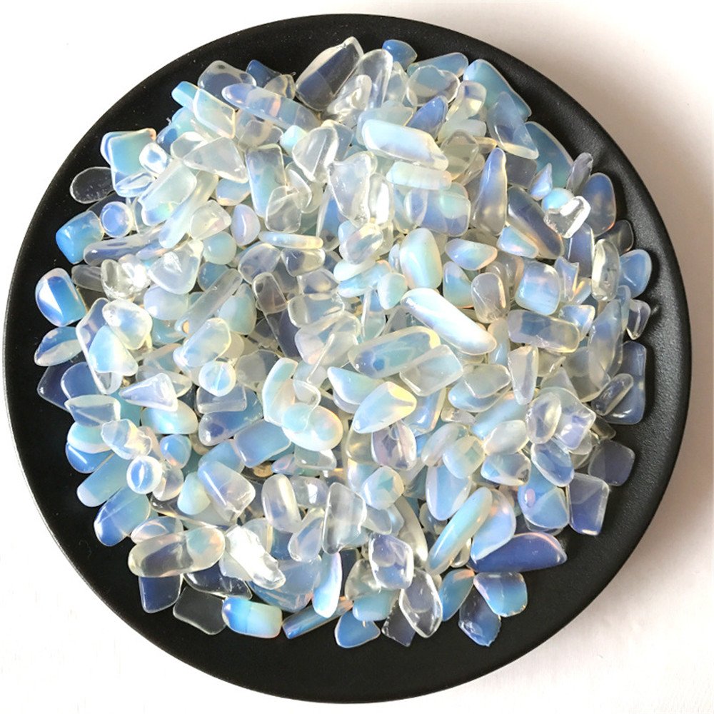 1 lb Natural Opal Tumbled Chips Crushed Stone Healing Reiki Crystal Irregular Shaped Stones Jewelry Making Home Decoration