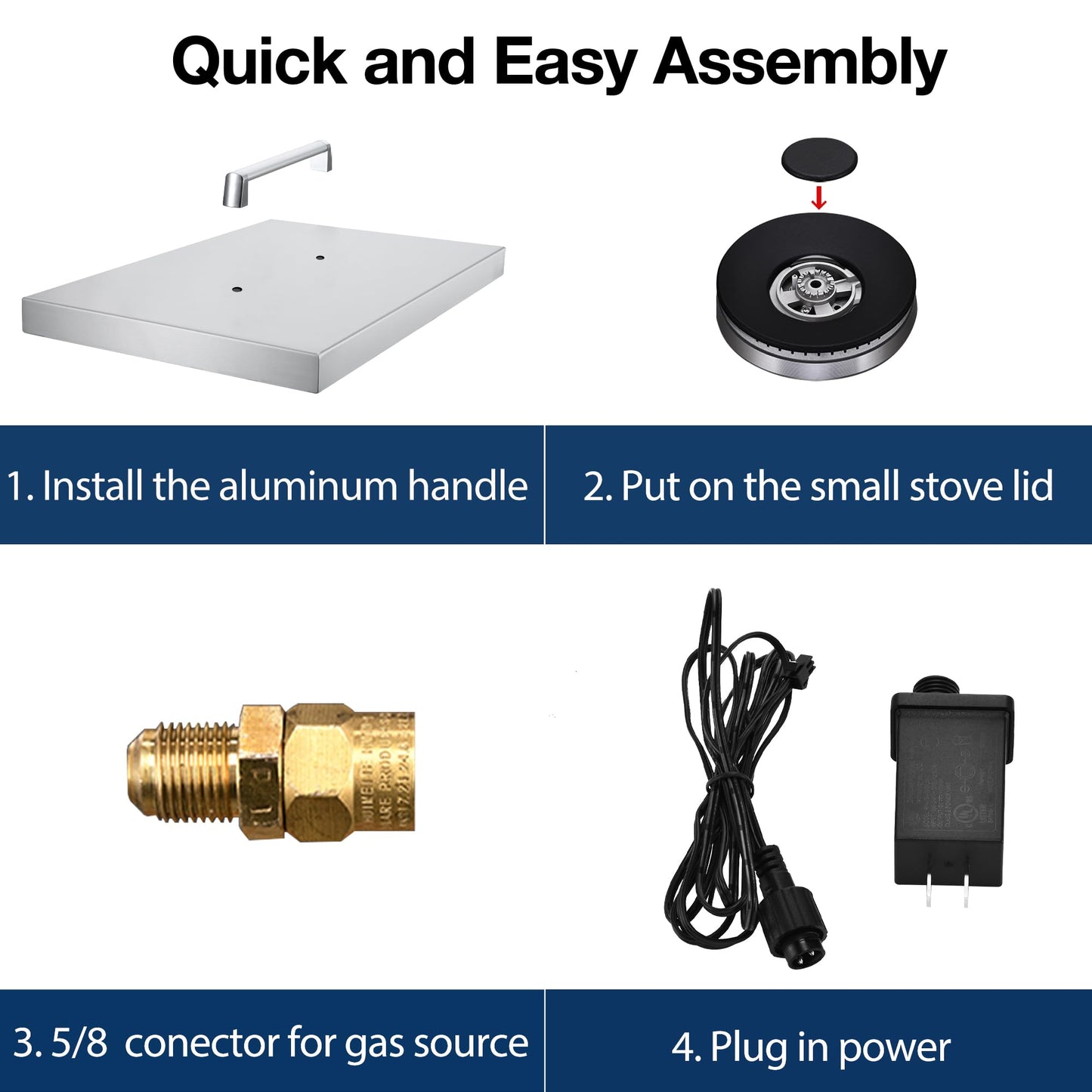 Livory Double Grilling Side Burners for Outdoor Kitchen, 2 * 15,000BTU Liquid Propane Burners, Duty Heavy 304 Stainless Steel, Built-in Side Burner for BBQ Island Grill, with Natural Gas Kit